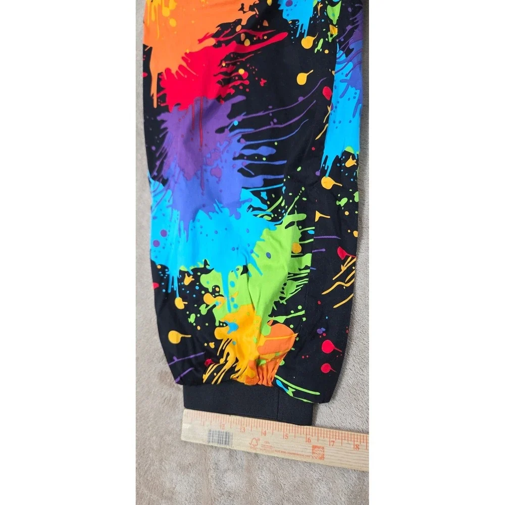 Loudmouth Golf Pants Women's Size 36x23 Paint Splash Splatter Cotton Spandex EUC